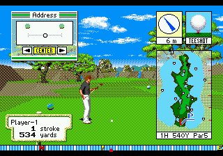 New 3D Golf Simulation: Devil's Course screenshot 3 for Sega Mega Drive